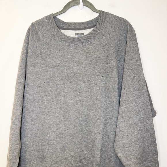 Aerie Fleece Sweatshirt Womens Size M Gray Long Sleeve Crew Neck Oversized - Picture 2 of 6